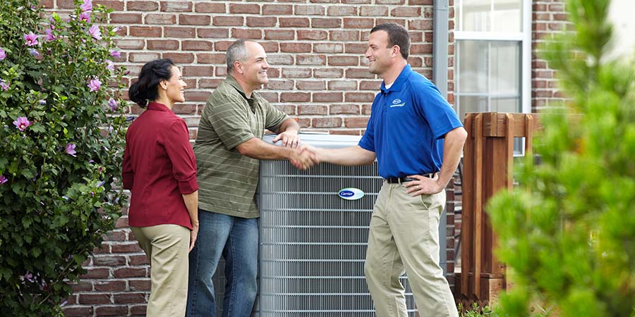 ac tech with customers